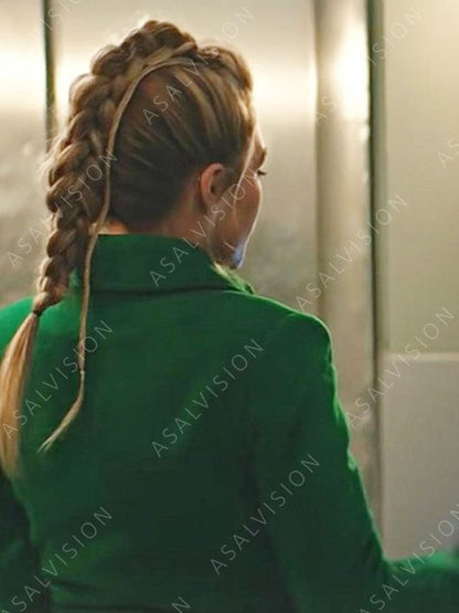 Hawkeye Florence Pugh Green Trench Wool Coat