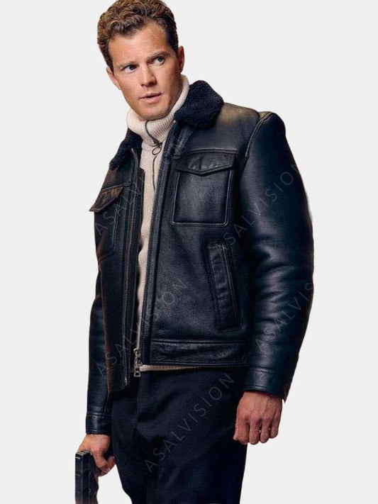 Heart of Stone 2023 Jamie Dornan Leather Jacket