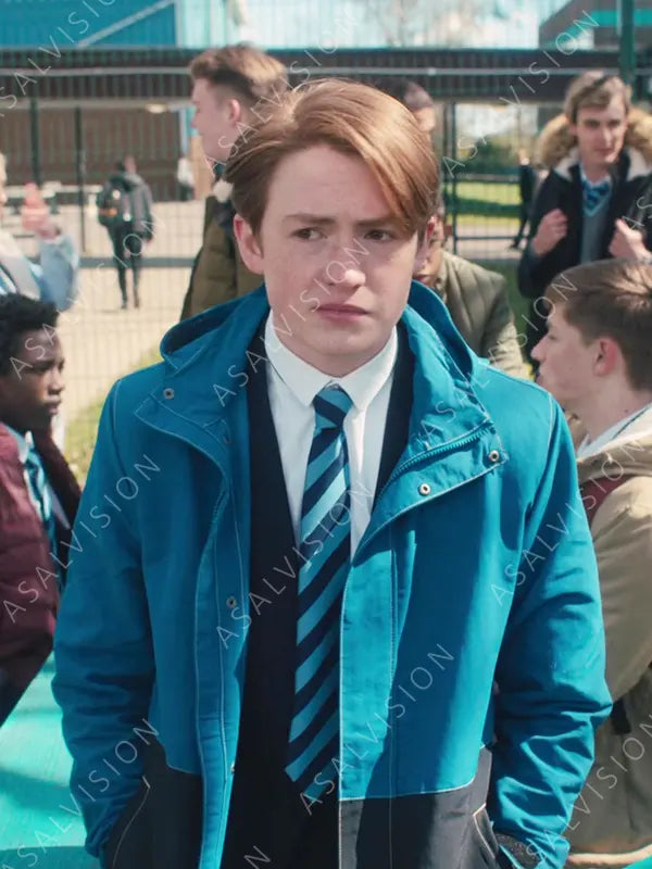 Heartstopper Nick Nelson Blue And Black Jacket
