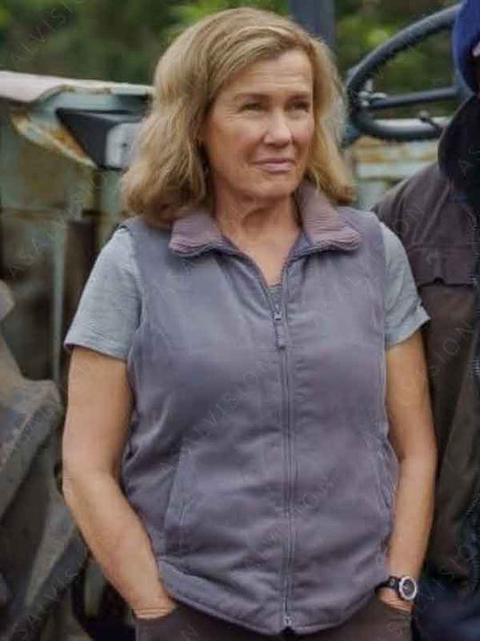 Heather TV Series Far North 2023 Robyn Malcolm Cotton Vest