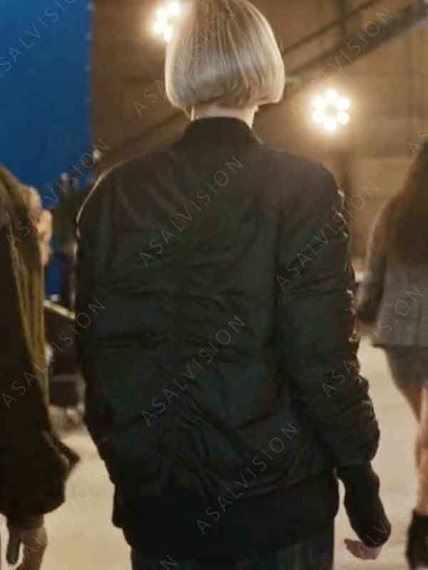 Hebe Beardsall TV Series Geek Girl 2024 Betty Satin Black Jacket
