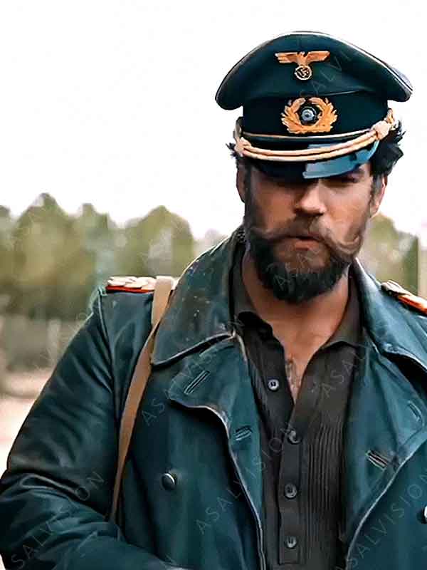 Henry Cavill The Ministry of Ungentlemanly 2024 Warfare Black Leather Coat