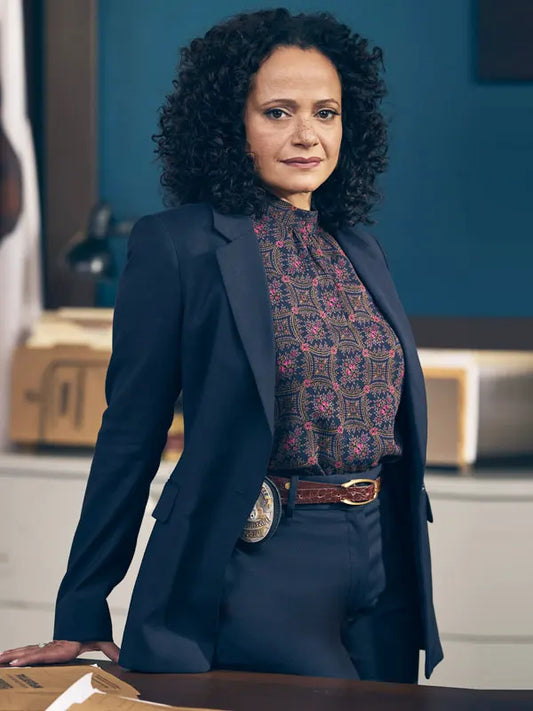 High Potential 2024 Judy Reyes Black Blazer