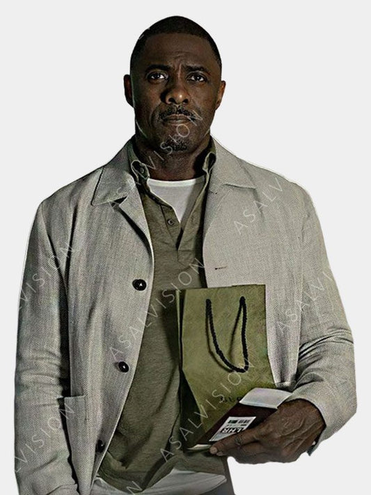 Hijack 2023 Idris Elba White Blazer