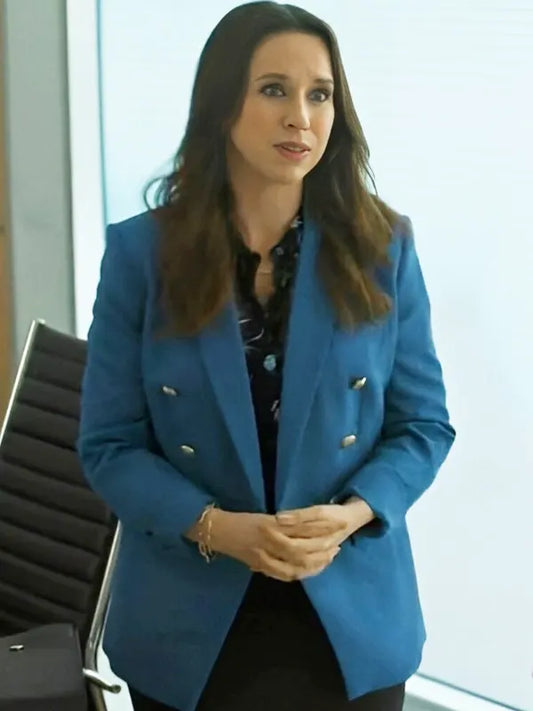His & Hers 2024 Lacey Chabert Blue Blazer