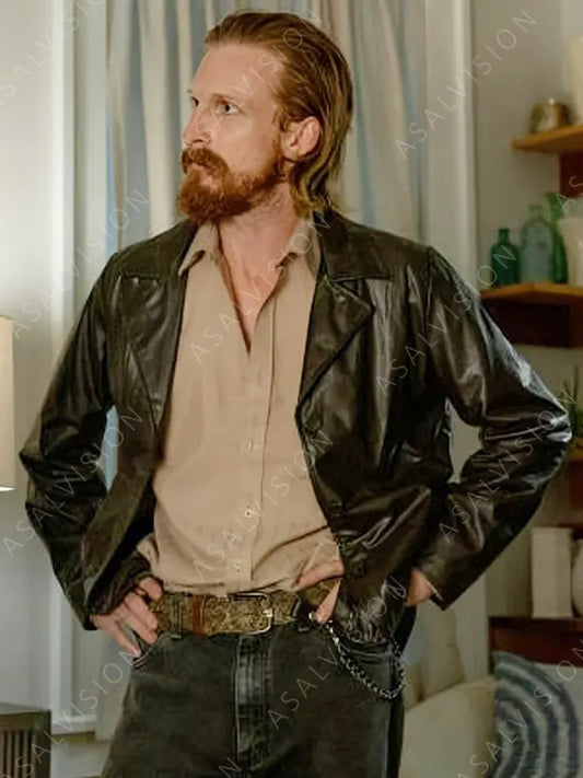 Hit Man 2024 Austin Amelio Black Leather Jacket