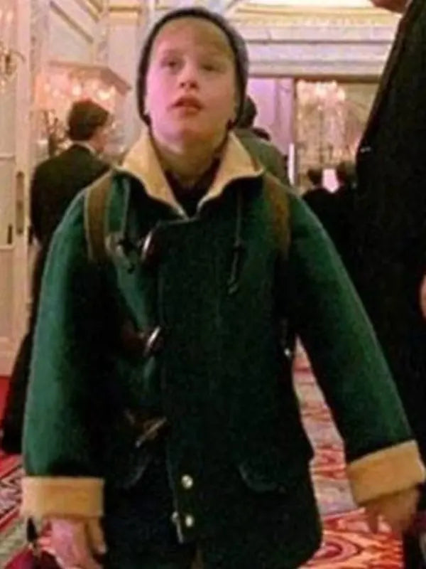 Home Alone Green Hooded Duffle Coat