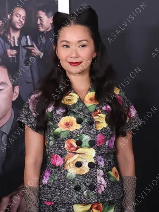 Hong Chau The Menu 2022 Elsa Floral Blazer