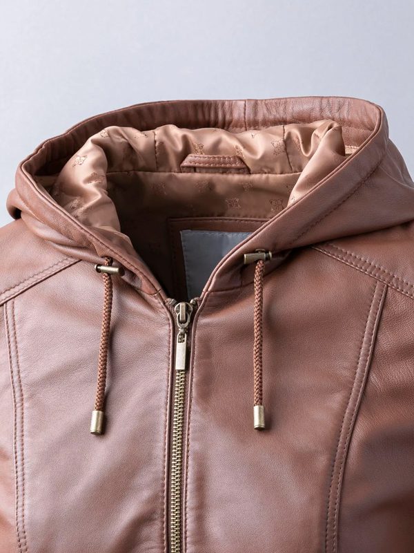 Hooded Leather Jacket