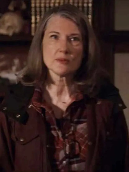 Hope McCrea Virgin River Annette O’Toole Brown Hooded Coat