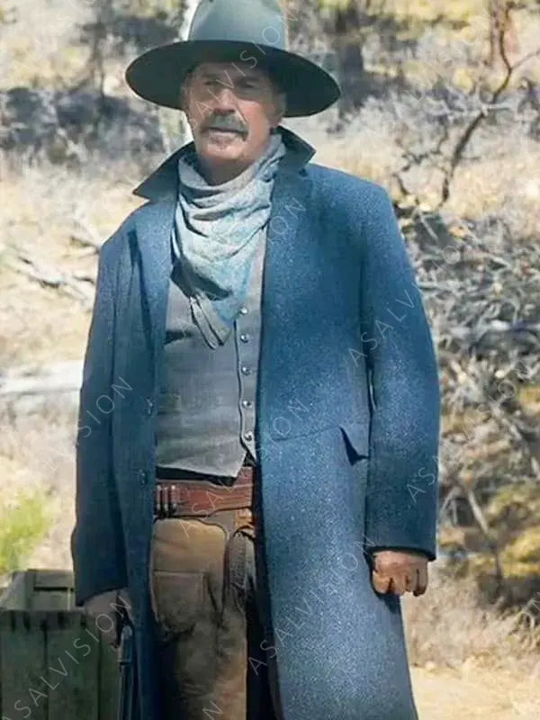 Horizon An American Saga Kevin Costner Trench Wool Coat