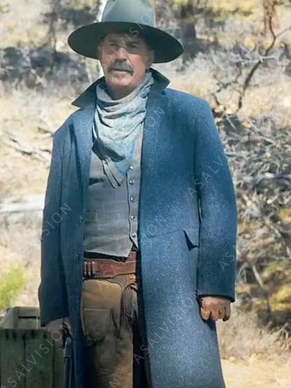 Horizon An American Saga Kevin Costner Trench Wool Coat