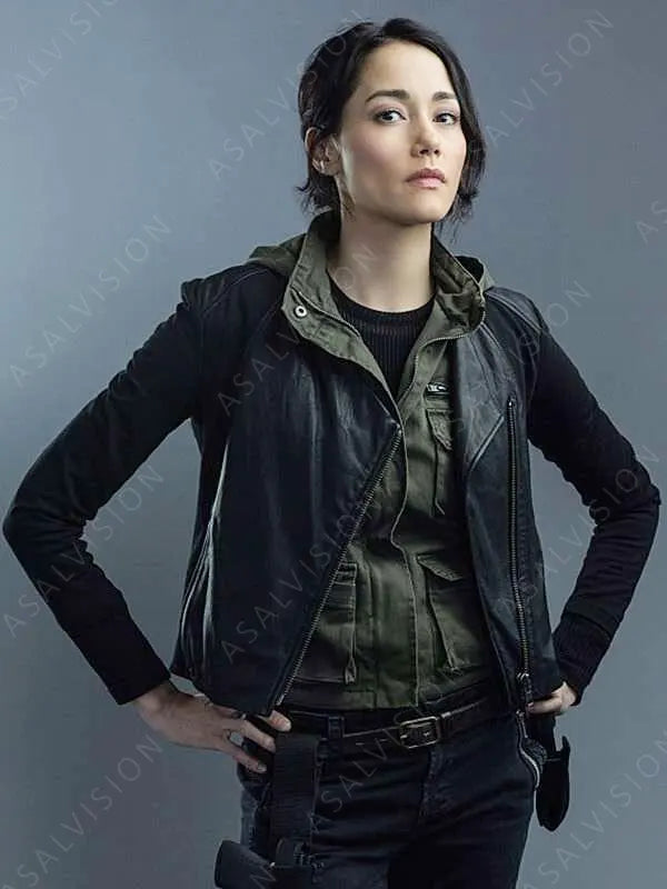 Hostages Sandrine Renault Black Leather Jacket