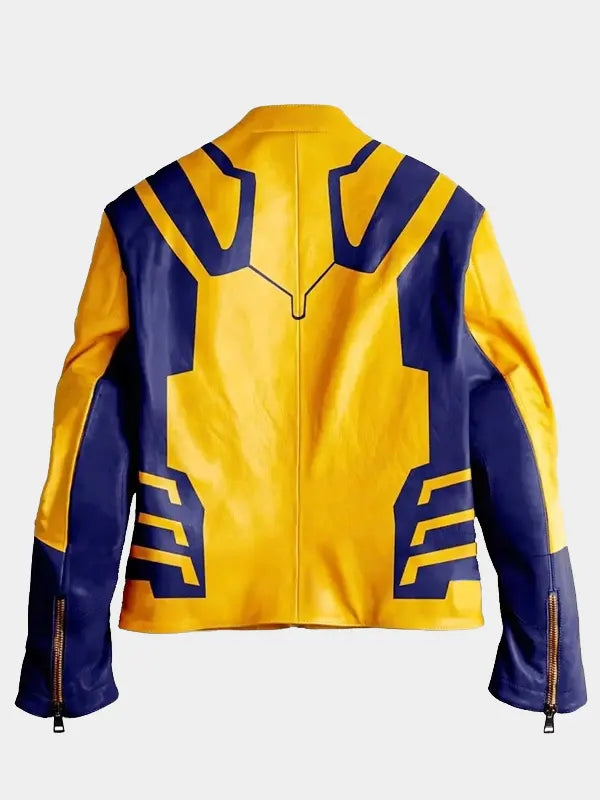 Hugh Jackman Deadpool & Wolverine Logan Yellow Cosplay Leather Jacket