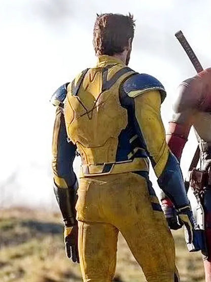Hugh Jackman Deadpool & Wolverine Logan Yellow Leather Jacket