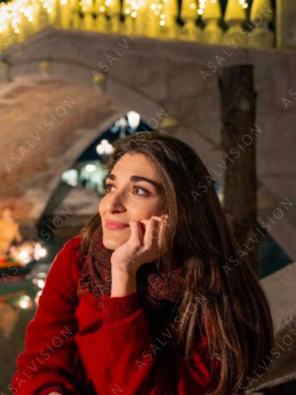 I Hate Christmas 2022 Pilar Fogliati Red Jacket