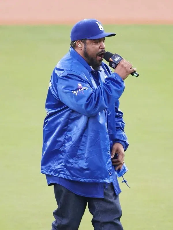 Ice Cube Los Angeles LA Dodgers Blue Jacket