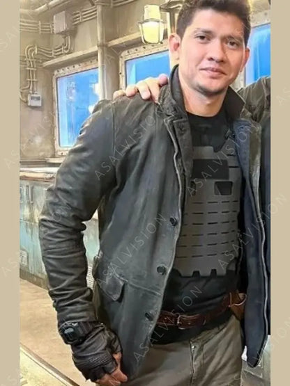 Iko Uwais Movie The Expendables 4 Leather Black Jacket
