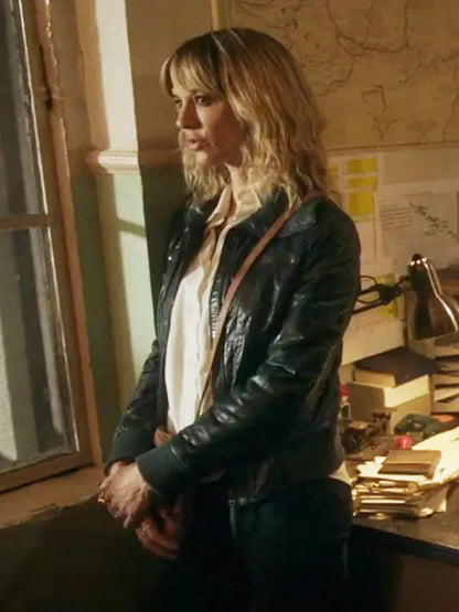 Interstate 2024 Asia Argento Black Leather Jacket