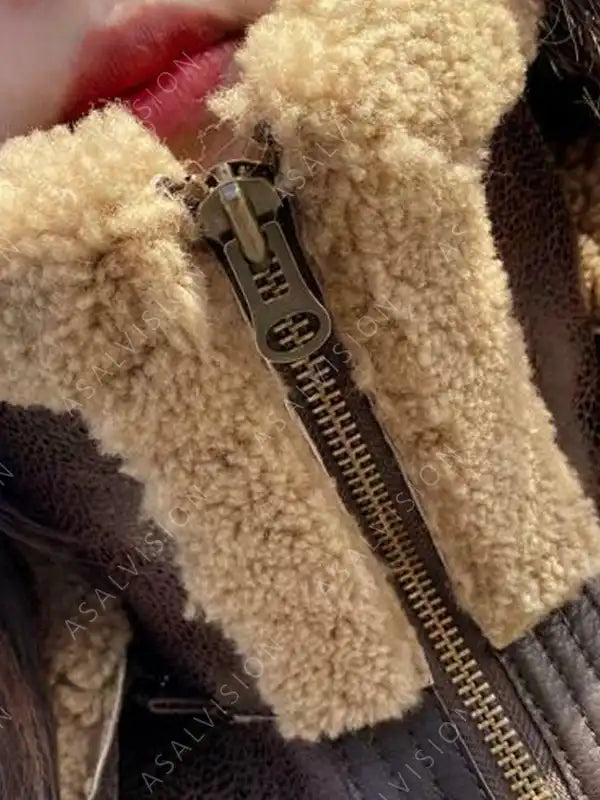Isabella Brown Leather Jacket