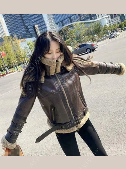 Isabella Shearling Brown Jacket