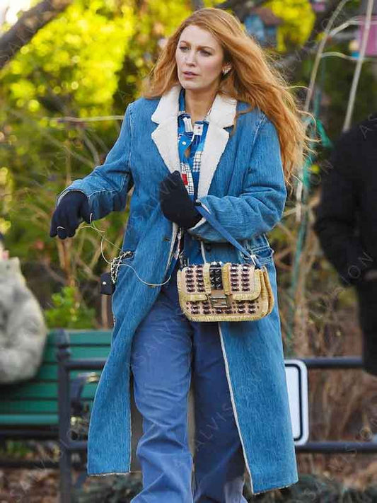 It Ends With Us Blake Lively Denim Coat