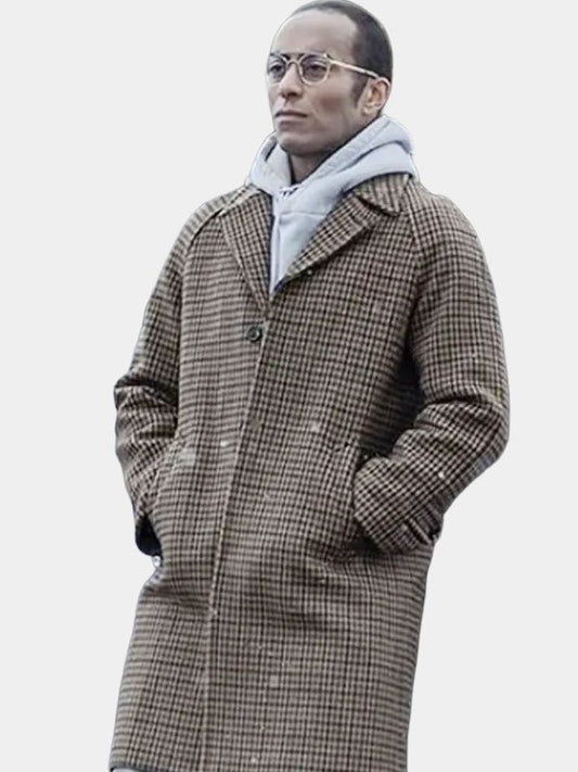 JP Gibbs Power Book IV Brown Checked Coat