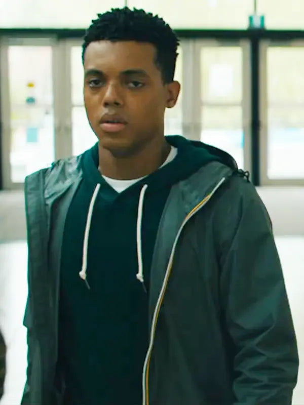 Jabari Banks Bad Genius 2024 Bank Green Jacket With Hood