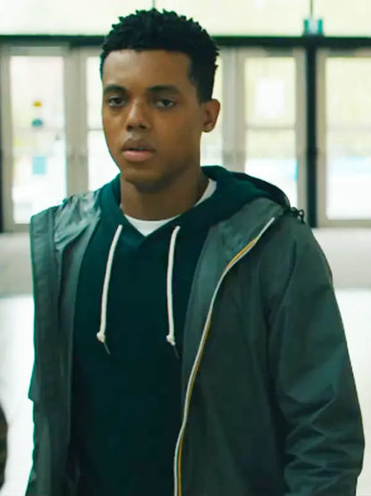 Jabari Banks Bad Genius 2024 Bank Green Jacket With Hood