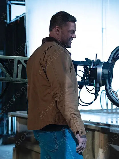 Jack Reacher S02 Alan Ritchson Brown Cotton Jacket