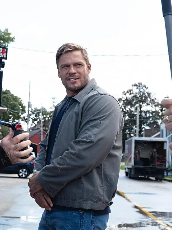 Jack Reacher S02 Alan Ritchson Grey Jacket