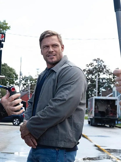 Jack Reacher S02 Alan Ritchson Grey Jacket