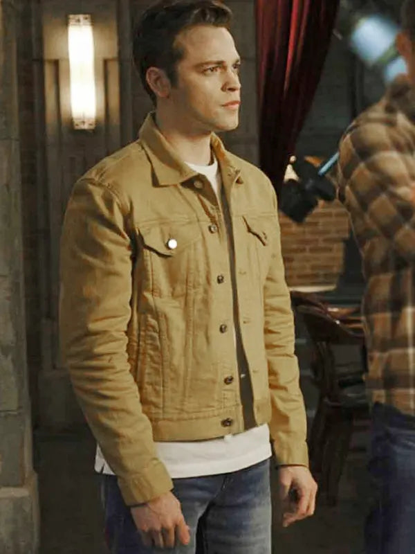 Jack Supernatural Alexander Calvert Mustard Cotton Jacket