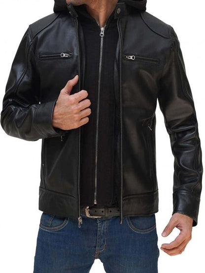 Jacket With Hood For Men's