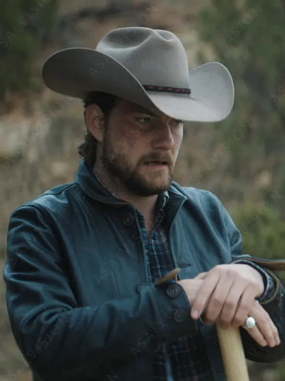 Trigger Warning 2024 Jake Weary Black Leather Jacket