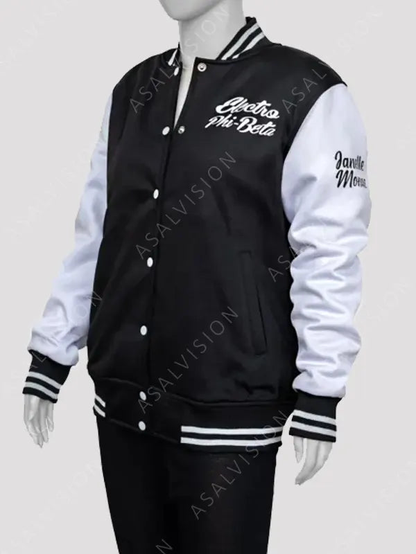 Janelle Monae Electro Phi Beta Varsity Letterman Bomber Jacket