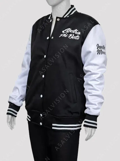 Janelle Monae Electro Phi Beta Varsity Letterman Bomber Jacket