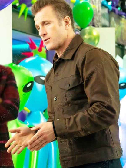 Jason Grant TV Series Alert Missing Persons Unit Scott Caan Brown Cotton Jacket