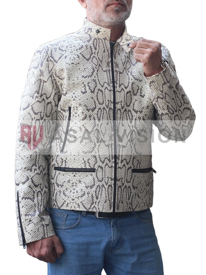 Jason Momoa Fast X 2023 Dante Snakeskin Leather Jacket