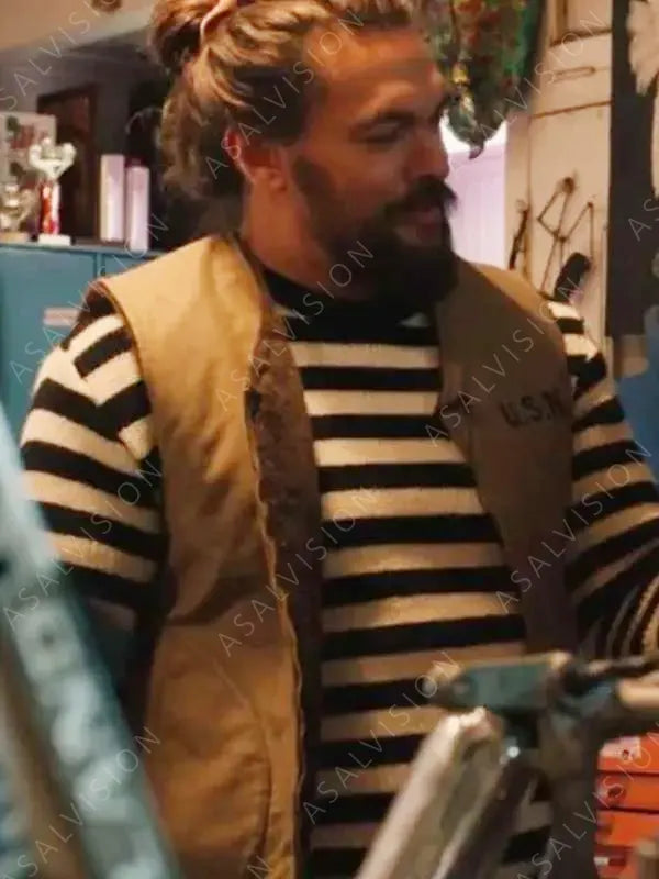 Jason Momoa On The Roam Season 1 Brown Cotton USN Vest