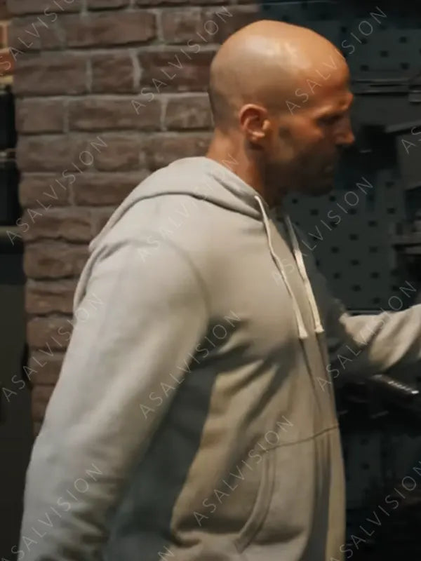 Jason Statham Fast X 2023 Deckard Shaw Gray Fleece Hoodie