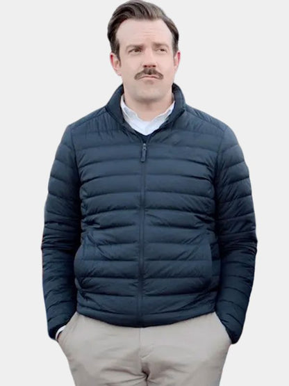 Jason Sudeikis Ted Lasso Puffer Black Jacket