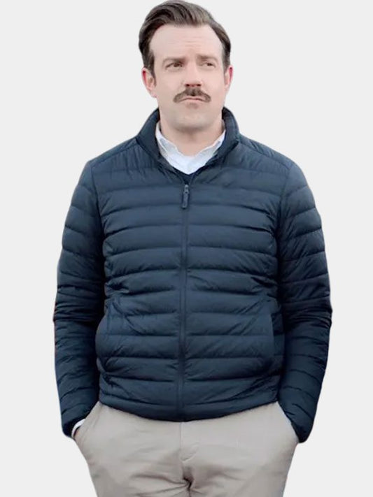 Jason Sudeikis Ted Lasso Puffer Black Jacket