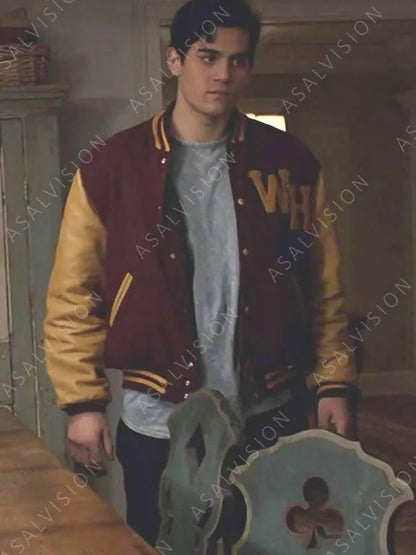 Jason TV Series The Society Emilio Garcia-Sanchez Varsity Bomber Jacket