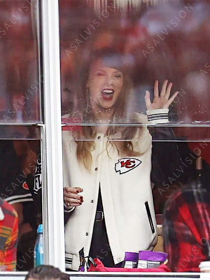 Jeff Hamilton Taylor Swift Kansas City Chiefs Varsity Jacket