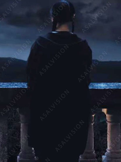 Jenna Ortega Black Baggy Hoodie