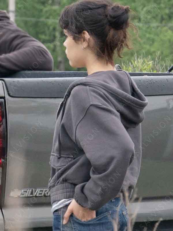Jenna Ortega Movie Finestkind Mabel Grey Fleece Hoodie Jacket