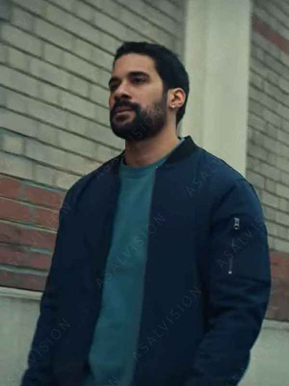 Jeremy Nadeau TV Series Furies Season 1 Elie Blue Bomber Jacket