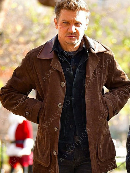 Jeremy Renner Hawkeye Clint Barton Brown Corduroy Jacket