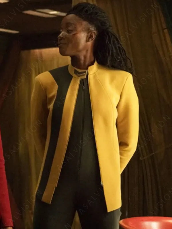 Jett Reno Joann Owosekun Yellow Uniform Jacket